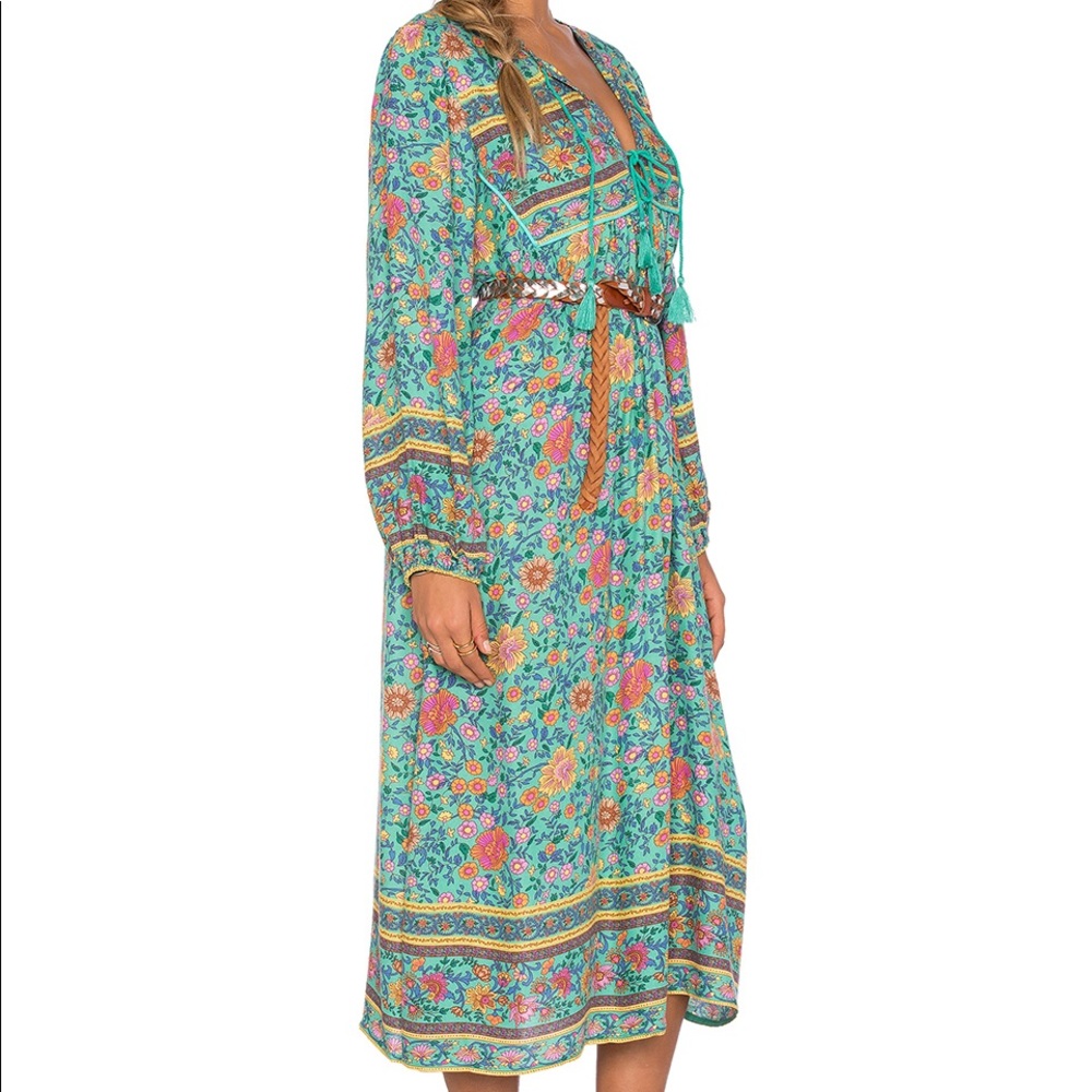 Spell Floral Blue and Pink Maxi Dress - Picture 2 of 11
